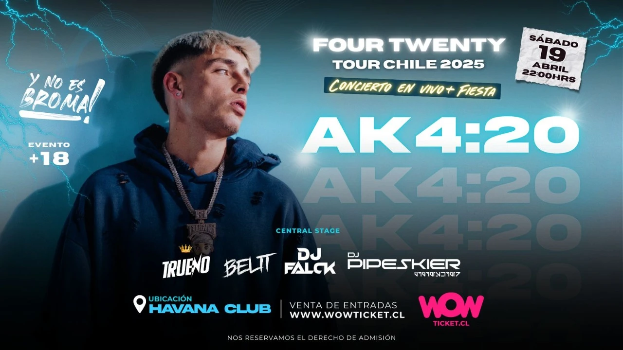 AK4:20 TOUR CHILE 2025 CONCEPCIÓN - CONCIERTO + FIESTA - QUETASHENDO