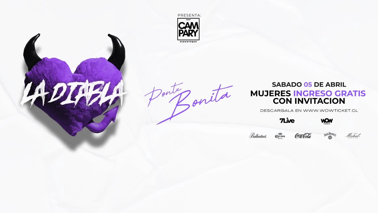 NEW CAMPARY PRESENTA "PONTE BONITA" - SABADO 05 DE ABRIL  "FIESTA LA DIABLA"
