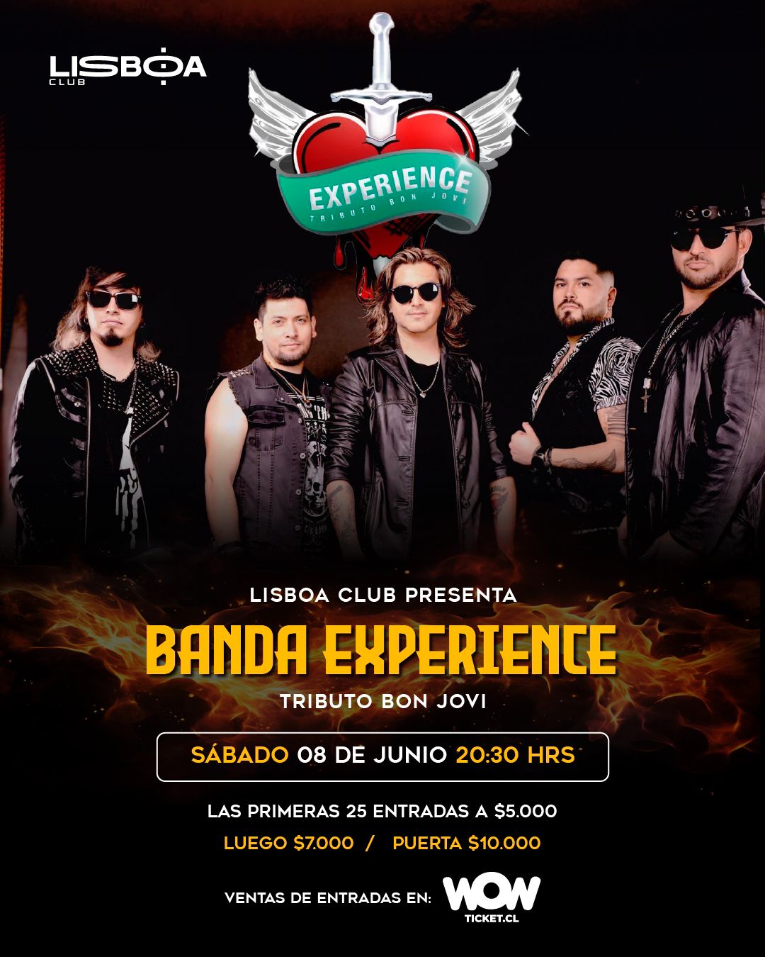 Tributo a Bon Jovi en Club Lisboa
